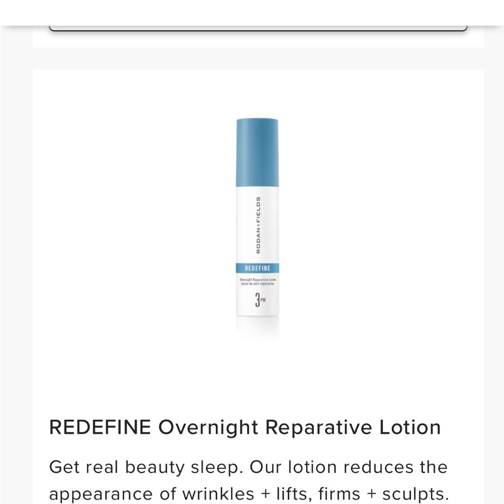 REDEFINE Overnight Reparative Lotion
